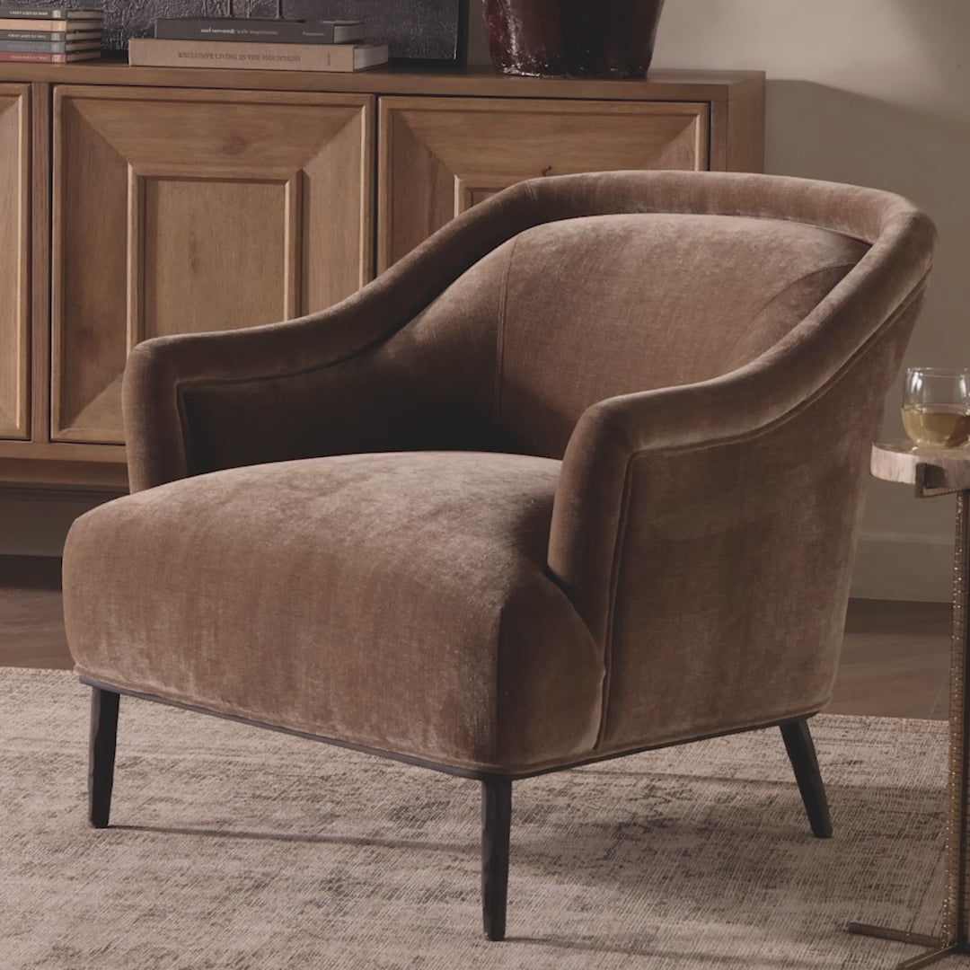 Noah 32" Chair - Mushroom + Iron