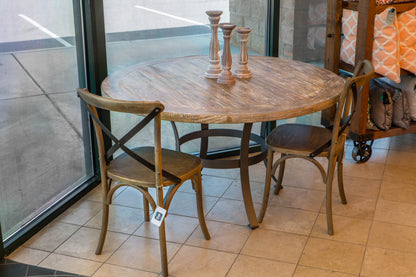 Greenville 54” Round Dining Table - Sandstone - Classic Carolina Home