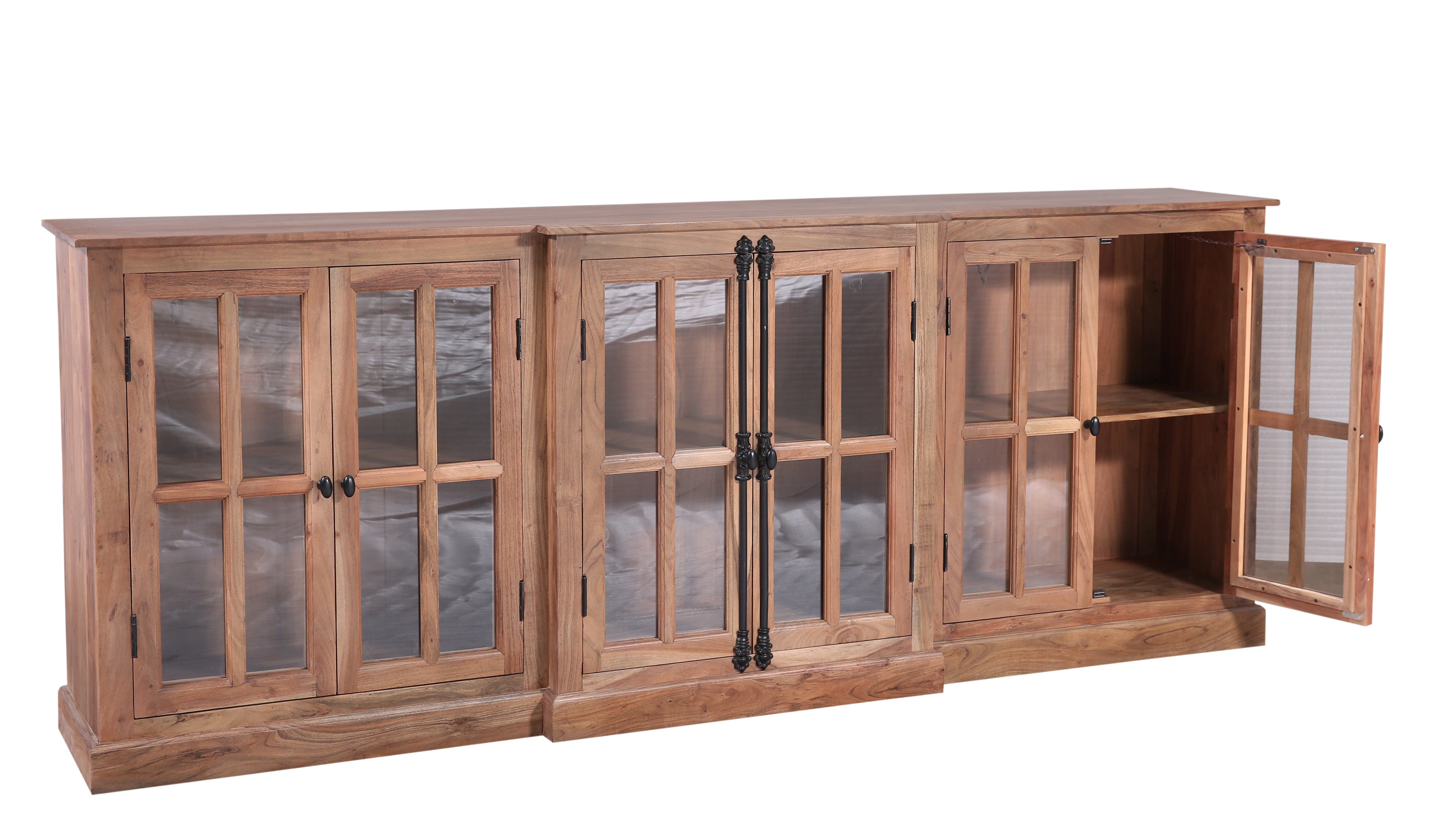 Billings 100" Breakfront 6 Door Sideboard - Natural