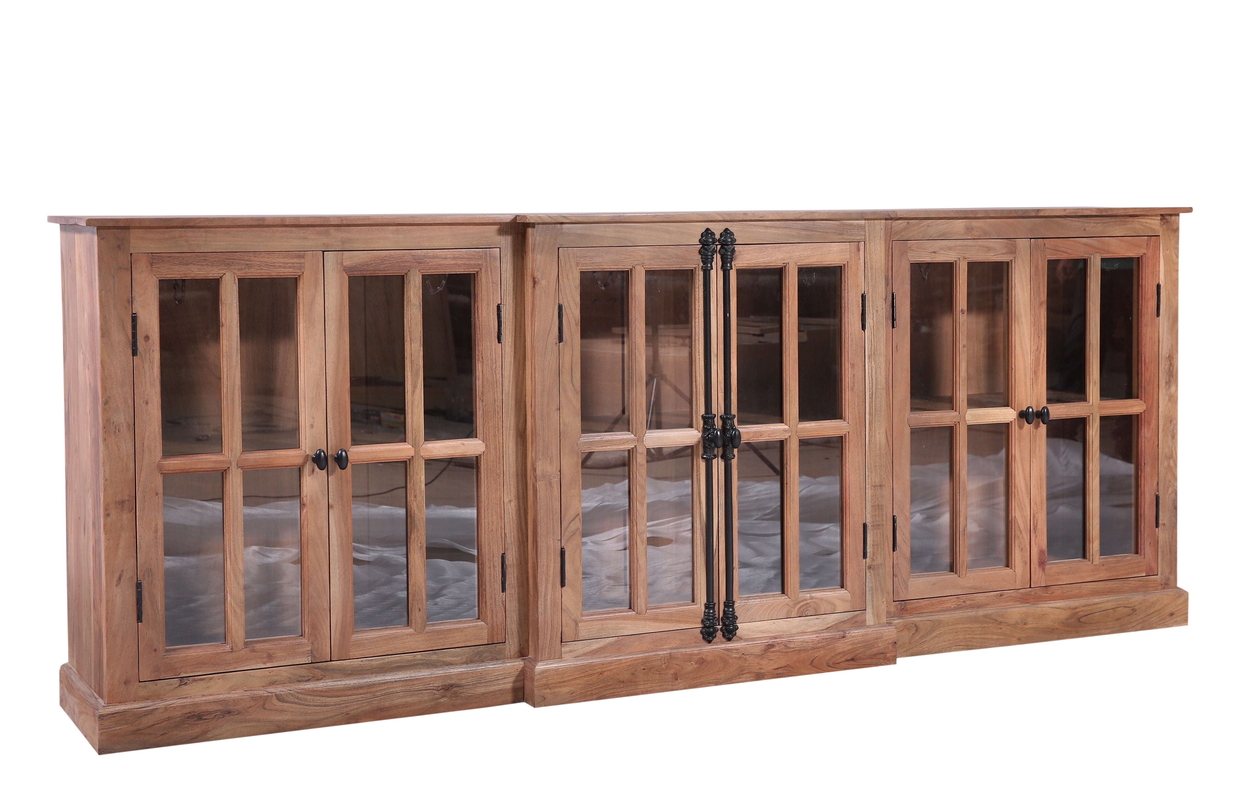 Billings 100" Breakfront 6 Door Sideboard - Natural