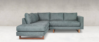 Jeffrey Express Ship 104" Sofa + Bumper Chaise