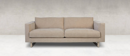 Jeffrey Quick Ship 90" 2 Cushion Sofa - Crypton Quicksilver