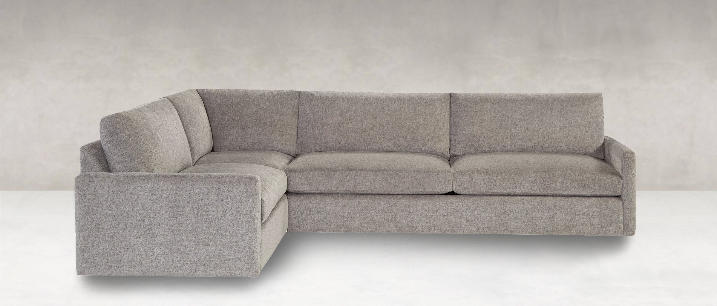 Ethan Luxe Express Ship 117" x 89" 5 Trillium Cushion Sectional