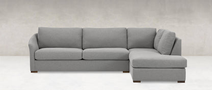 Phoebe Express Ship 112" 2 Cushion Sofa + Bumper Chaise