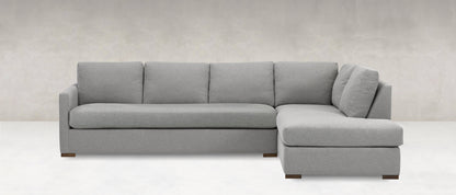 Kelly Express Ship 108" 3 Cushion Sofa + Bumper Chaise