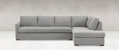 Kelly Express Ship 132" 3 Cushion Sofa + Bumper Chaise