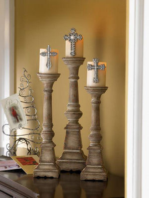 Biltmore Inspirations 1895 Candle Pillar - Set of 3 - Classic Carolina Home