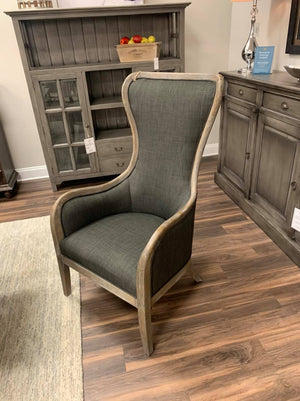 Clarksdale Arm Chair - Charcoal Tweed + Gray Driftwood - Classic Carolina Home