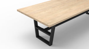 Wallace 120" Oak Dining Table - Light Natural