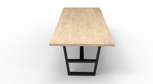 Wallace 120" Oak Dining Table - Light Natural