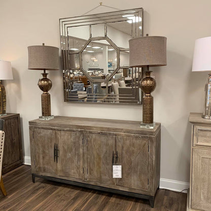 Barnett 69" Wood + Iron Sideboard - Classic Carolina Home