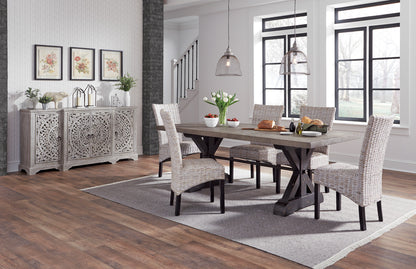 Kara 72" 4 Door Breakfront Sideboard - Classic Carolina Home