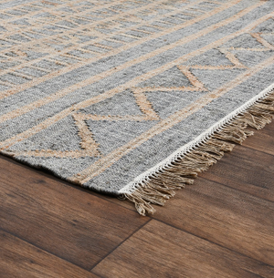 Juneau Distressed Area Rug - Spa Blue - Classic Carolina Home