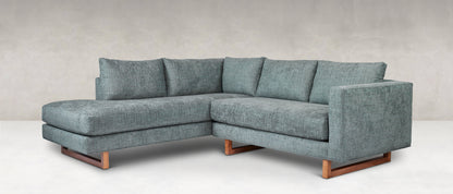 Jeffrey Express Ship 120" Sofa + Bumper Chaise