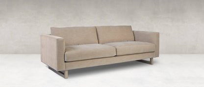 Jeffrey Quick Ship 90" 2 Cushion Sofa - Crypton Quicksilver