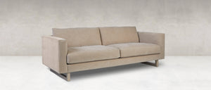 Jeffrey Quick Ship 90" 2 Cushion Sofa - Crypton Quicksilver
