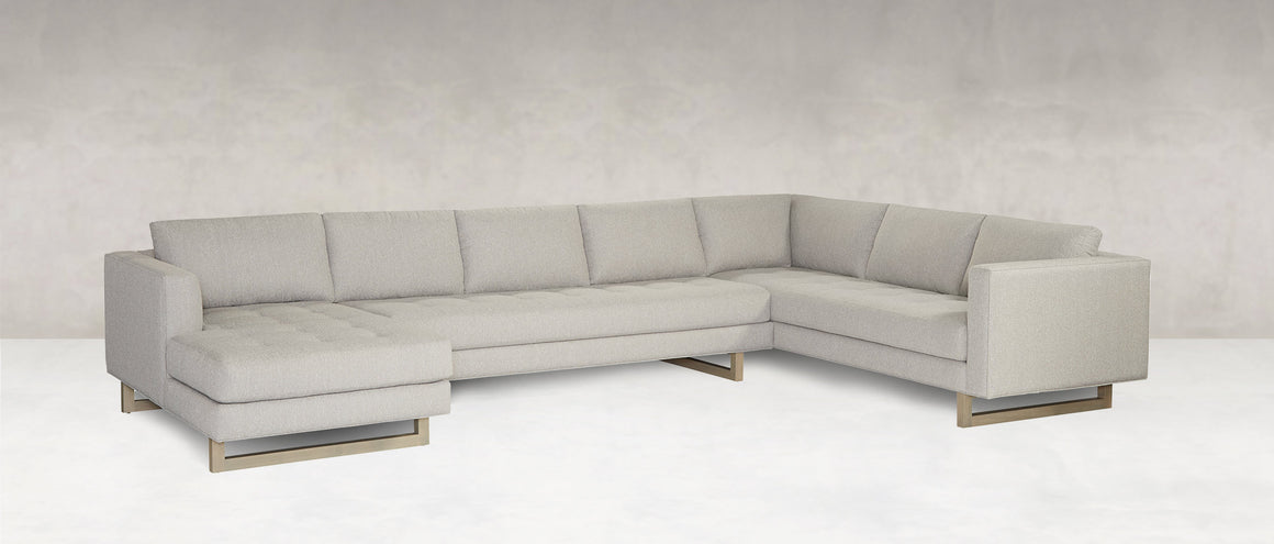 Jeffrey Quick Ship 151" x 94" Sectional + Chaise