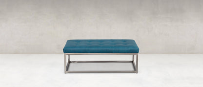 Bradley Express Ship 44" Customizable Metal Ottoman - Classic Carolina Home