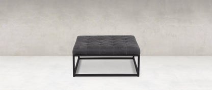 Bradley Express Ship 36" Square Customizable Metal Ottoman - Classic Carolina Home