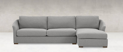 Phoebe Express Ship 135" 3 Cushion Sofa + Chaise