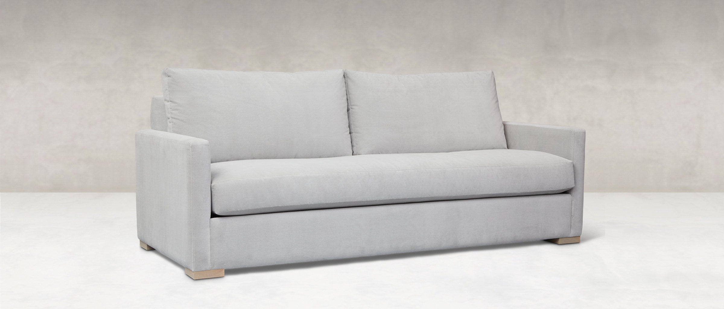 Kelly Express Ship 81" 3 Cushion Apartment Sofa - Velvet Taupe