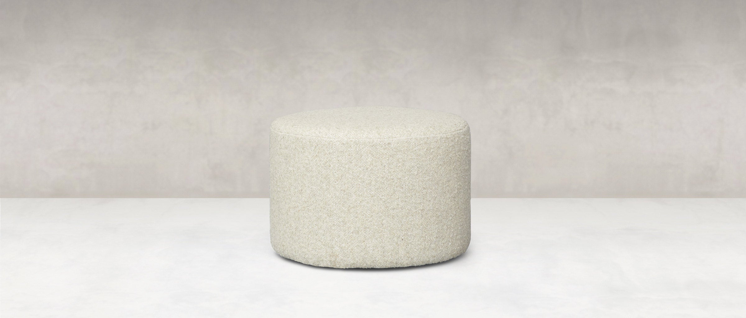 Chad Express Ship 24" Ottoman - Crypton Natural Linen - Classic Carolina Home