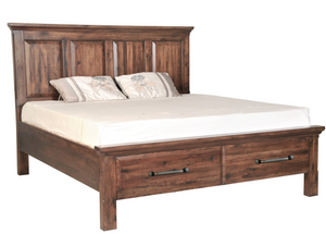 Hunter Mahogany 2 Drawer Storage Bed - Chestnut - Classic Carolina Home