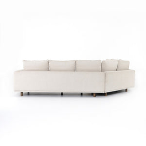 Dominica 165" Wedge Sectional - Ivory - Classic Carolina Home
