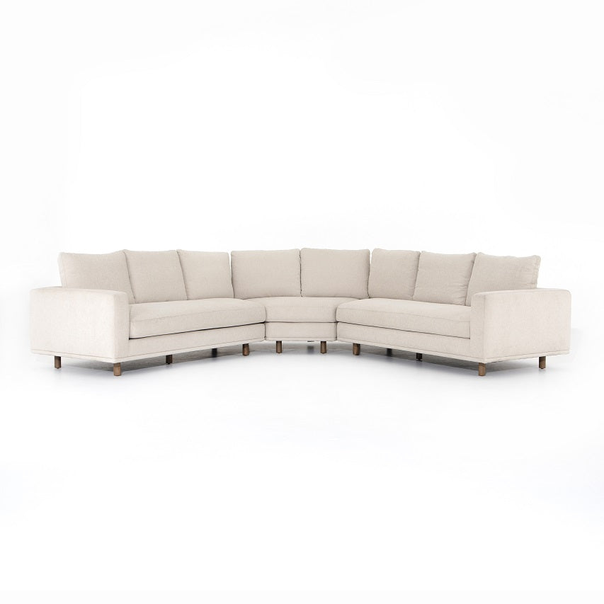 Dominica 165" Wedge Sectional - Ivory - Classic Carolina Home