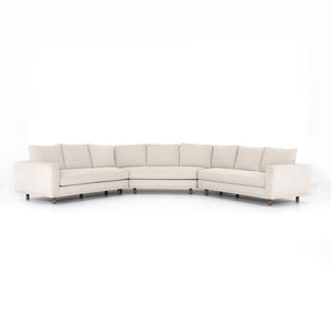Dominica 190" Wedge Sectional - Ivory - Classic Carolina Home