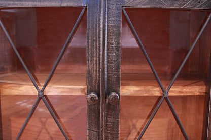 Valeria 71" 4 Door 3 Drawer Sideboard - Charcoal - Classic Carolina Home