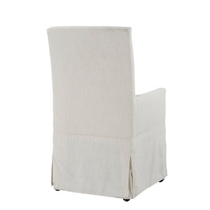 Mandy Slipcovered Arm Chair - Washable White