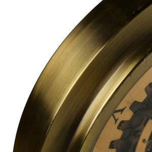 Gold 18" Gears Wall Clock - Classic Carolina Home