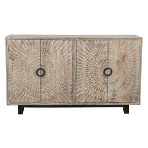 Zebulon 65" Wood + Iron Sideboard - Classic Carolina Home