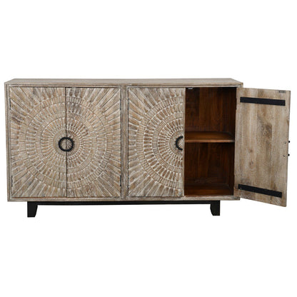 Zebulon 65" Wood + Iron Sideboard - Classic Carolina Home