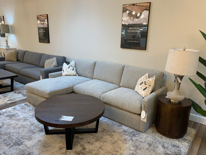 Ethan Express Ship 104" 2 Cushion Sofa + LAF Chaise - Performance Hazed Gray