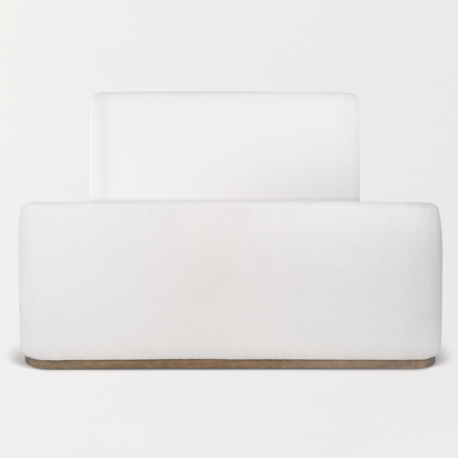 Evie King Bed - Ivory + Beechwood - Classic Carolina Home