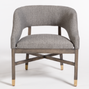 Wyman Dining Chair - Tweed + Beechwood - Classic Carolina Home