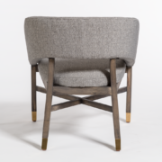 Wyman Dining Chair - Tweed + Beechwood - Classic Carolina Home