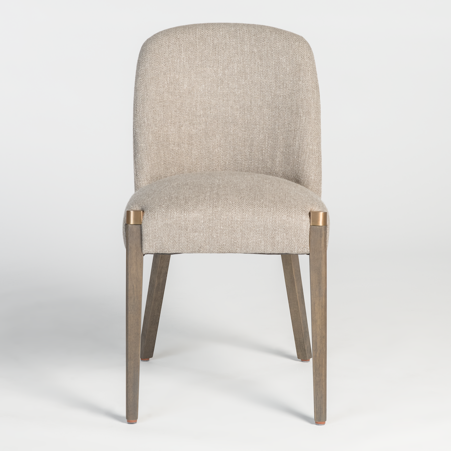 Renton Dining Chair - Bisque + Beechwood - Classic Carolina Home