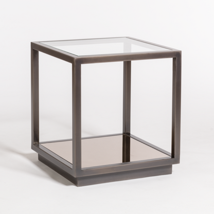 Turner 20" End Table - Gunmetal - Classic Carolina Home
