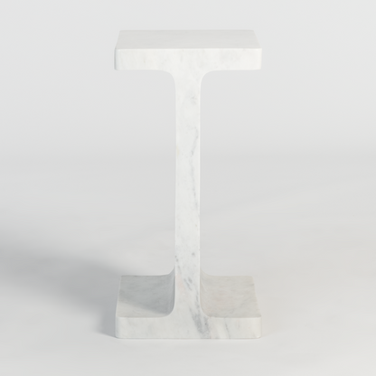 Solitaire 16" Marble End Table - Classic Carolina Home