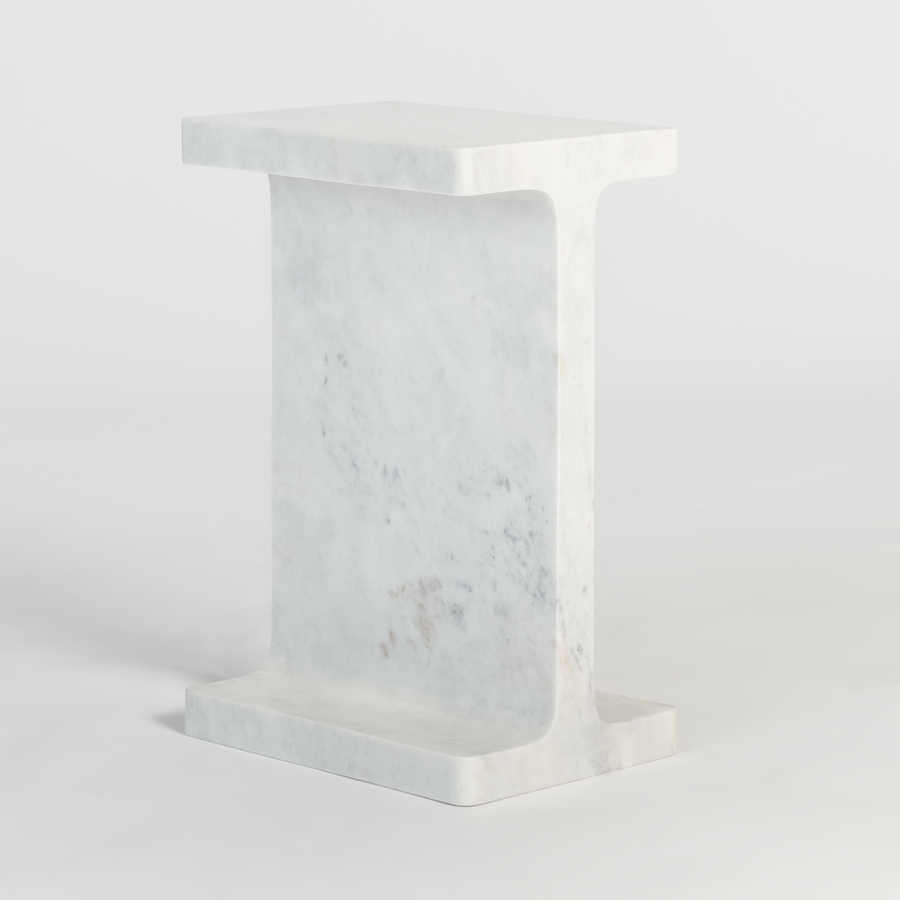 Solitaire 16" Marble End Table - Classic Carolina Home