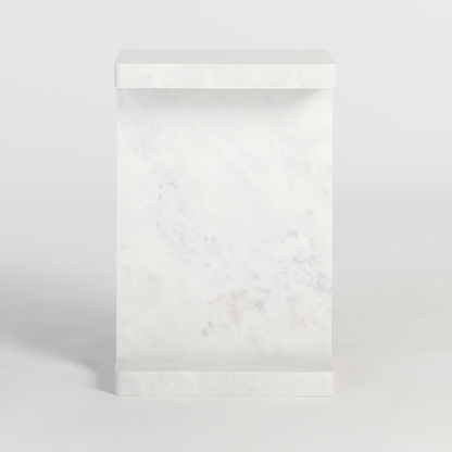 Solitaire 16" Marble End Table - Classic Carolina Home
