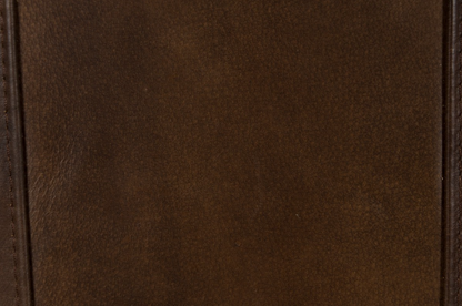 Kristoff Top Grain Leather Club Chair - Antique Brown - Classic Carolina Home