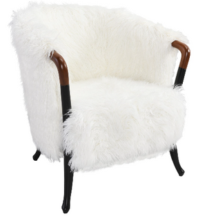 Peppa 28" Fur Accent Chair - Classic Carolina Home