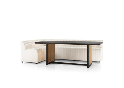 August L-Shape Dining Banquette - Capri Oatmeal