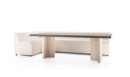 August L-Shape Dining Banquette - Capri Oatmeal