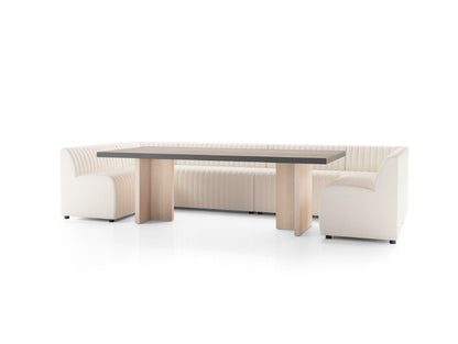 August U-Shape Dining Banquette - Capri Oatmeal