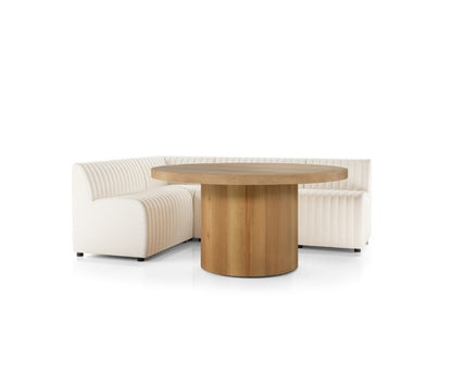 August L-Shape Dining Banquette - Capri Oatmeal